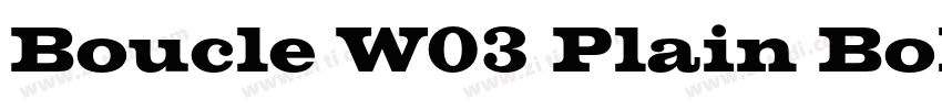 Boucle W03 Plain Bol字体转换